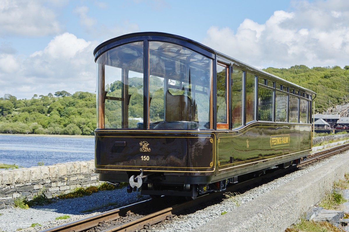 New Art Deco Steam Train Carriages in Snowdonia, North Wales | Festrail